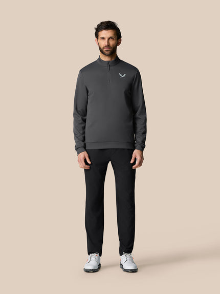Golf Club Classic Quarter Zip Top - Gunmetal