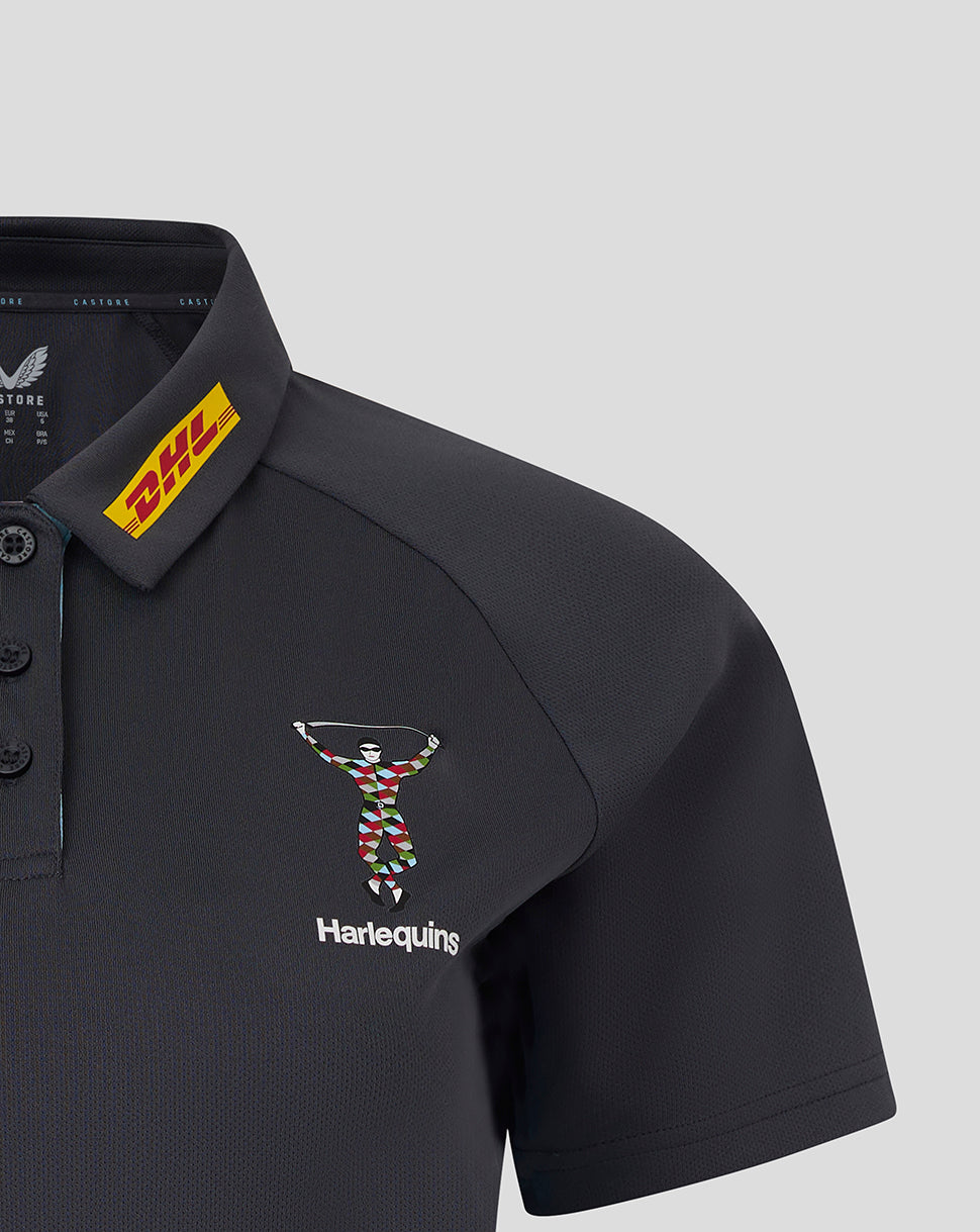WOMENS 25/26 PRESENTATION POLY POLO - EBONY