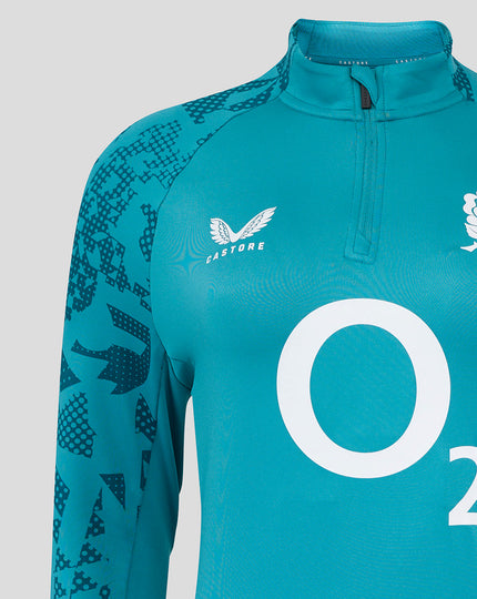 Women’s England Rugby 25/26 Performance Long Sleeve Midlayer Top – Storm Blue