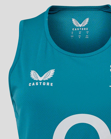 Women’s England Rugby 25/26 Performance Sleeveless Racer Back – Storm Blue