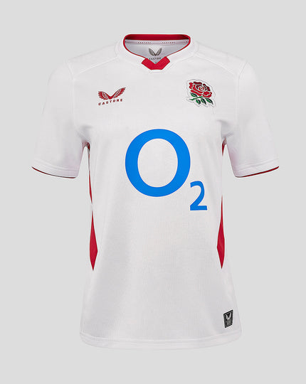 Women’s England Rugby 25/26 Home Short Sleeve Shirt – Brilliant White