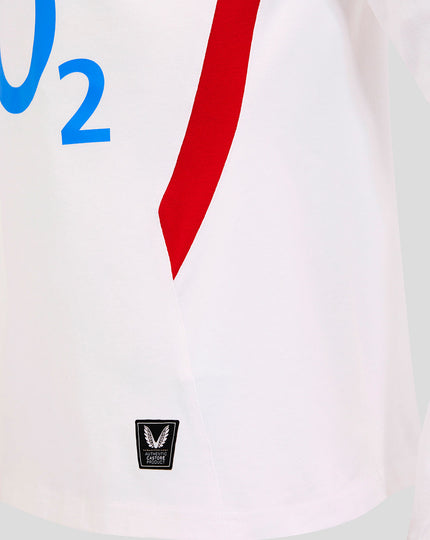 Women’s England Rugby 25/26 Home Classic Long Sleeve Shirt – Brilliant White