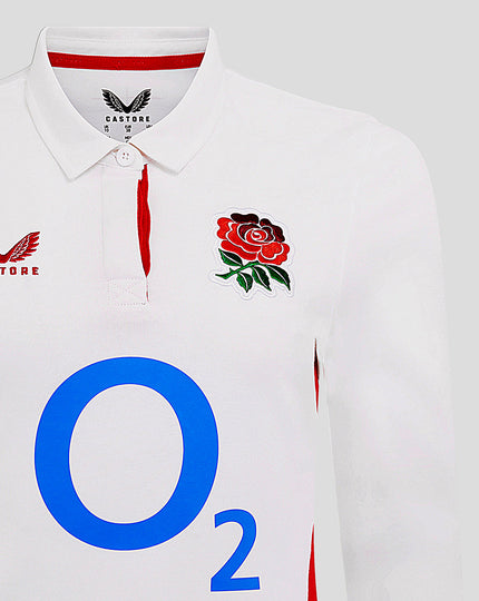 Women’s England Rugby 25/26 Home Classic Long Sleeve Shirt – Brilliant White