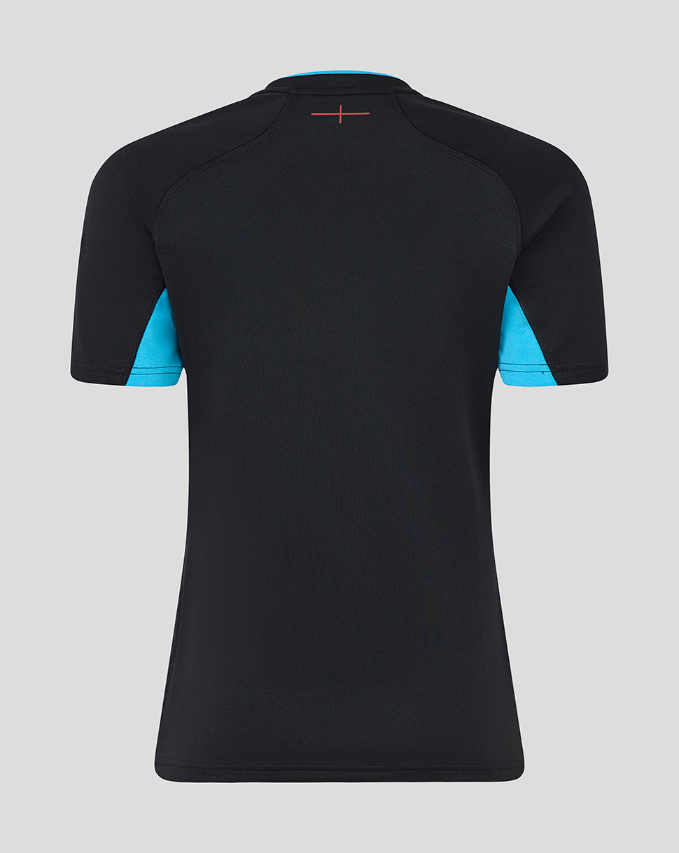 Women’s England Rugby Alternate Short Sleeve Replica Shirt – Caviar
