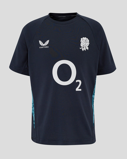 Junior England Rugby 25/26 Performance Short Sleeve T-Shirt - Inkwell