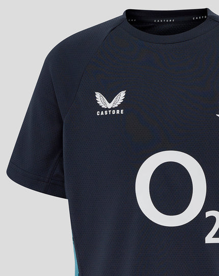 Junior England Rugby 25/26 Performance Short Sleeve T-Shirt - Inkwell