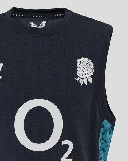 Men’s England Rugby 25/26 Performance Sleeveless T-Shirt – Inkwell