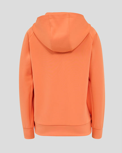 Junior England Rugby 25/26 Performance Full Zip Hoodie - Melon