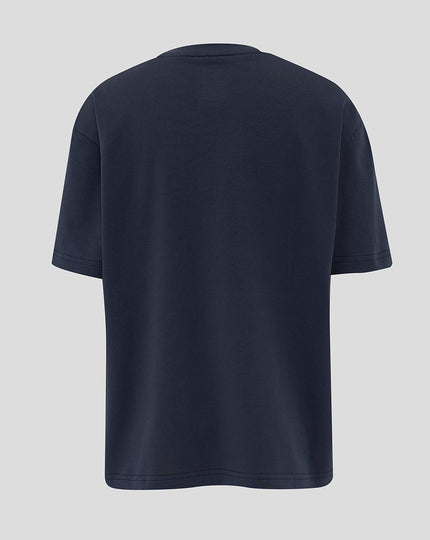 Junior England Rugby 25/26 Travel Short Sleeve T-Shirt - Inkwell