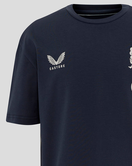 Junior England Rugby 25/26 Travel Short Sleeve T-Shirt - Inkwell