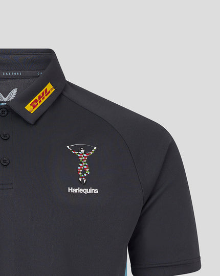 MENS 25/26  PRESENTATION POLY POLO - EBONY