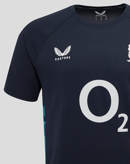 Men’s England Rugby 25/26 Performance Short Sleeve T-Shirt – Inkwell