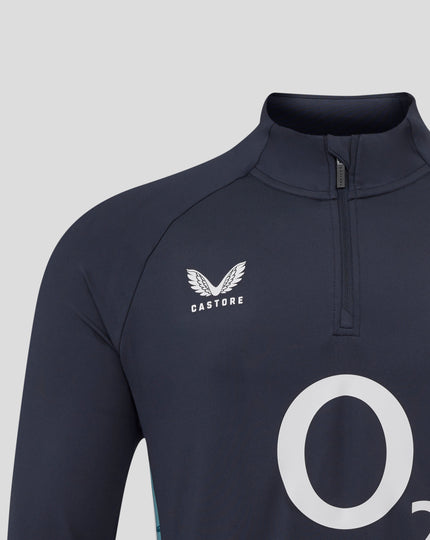 Men’s England Rugby 25/26 Performance Long Sleeve Midlayer Top – Inkwell