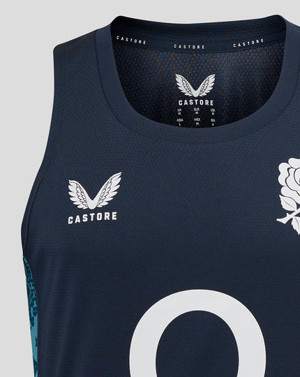 Men’s England Rugby 25/26 Performance Sleeveless Singlet – Inkwell