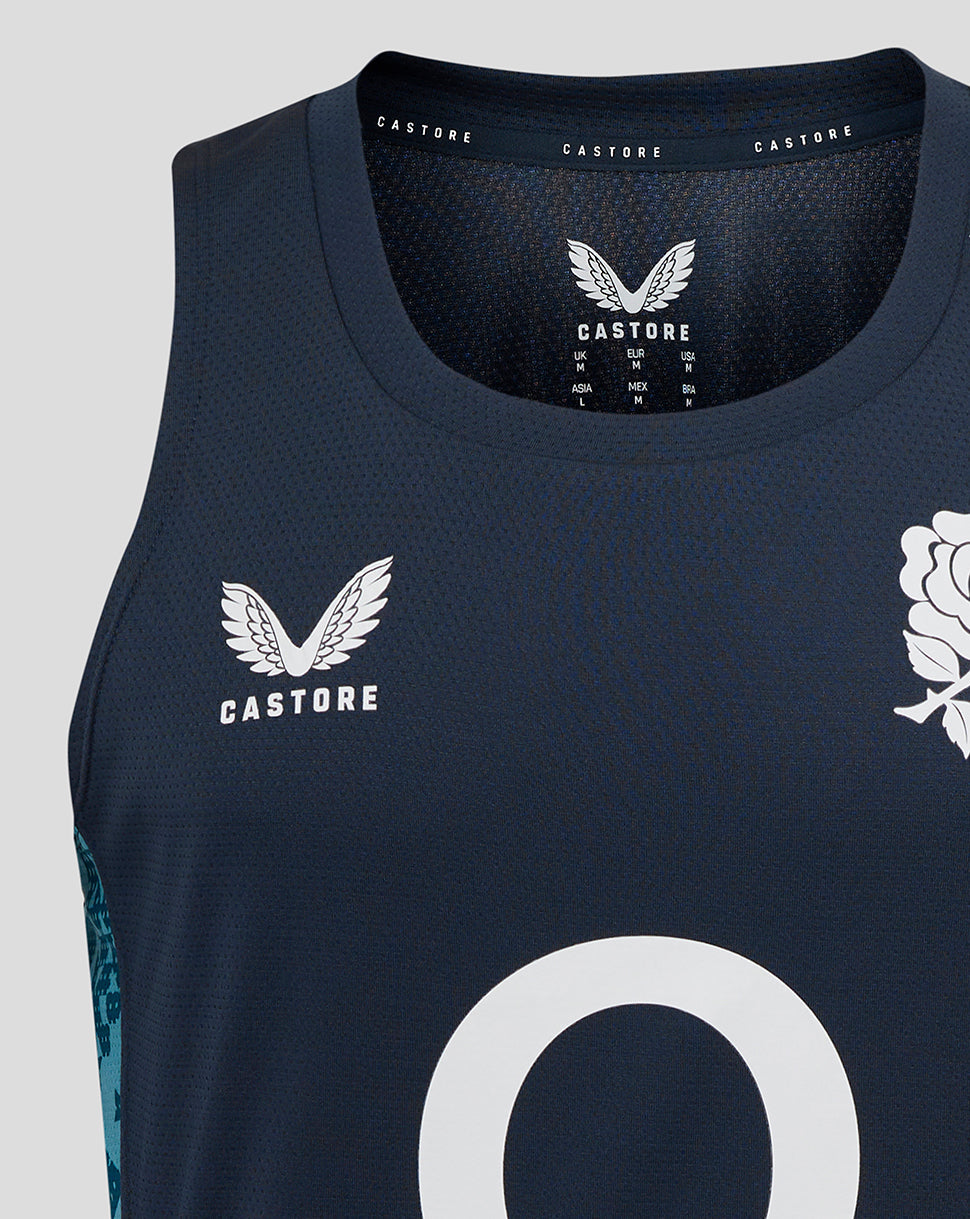 Men’s England Rugby 25/26 Performance Sleeveless Singlet – Inkwell