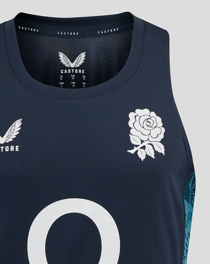 Men’s England Rugby 25/26 Performance Sleeveless Singlet – Inkwell