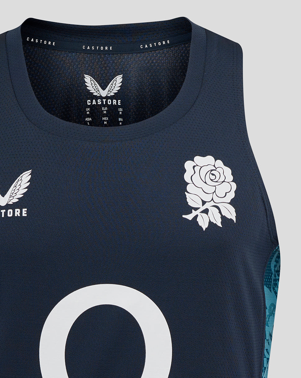 Men’s England Rugby 25/26 Performance Sleeveless Singlet – Inkwell
