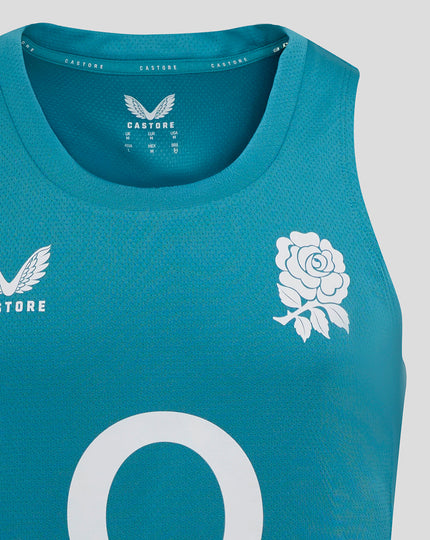 Men’s England Rugby 25/26 Performance Sleeveless Singlet – Storm Blue