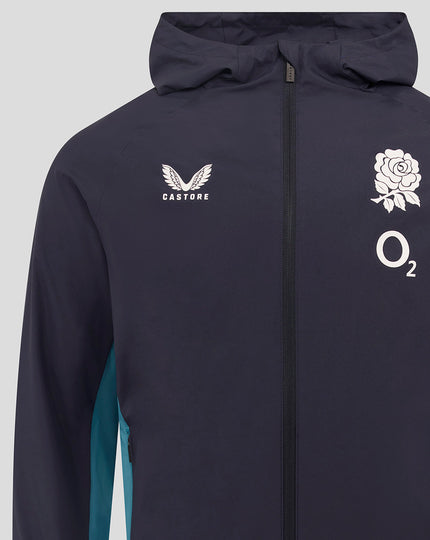 Men’s England Rugby 25/26 Performance Long Sleeve Shower Jacket – Inkwell