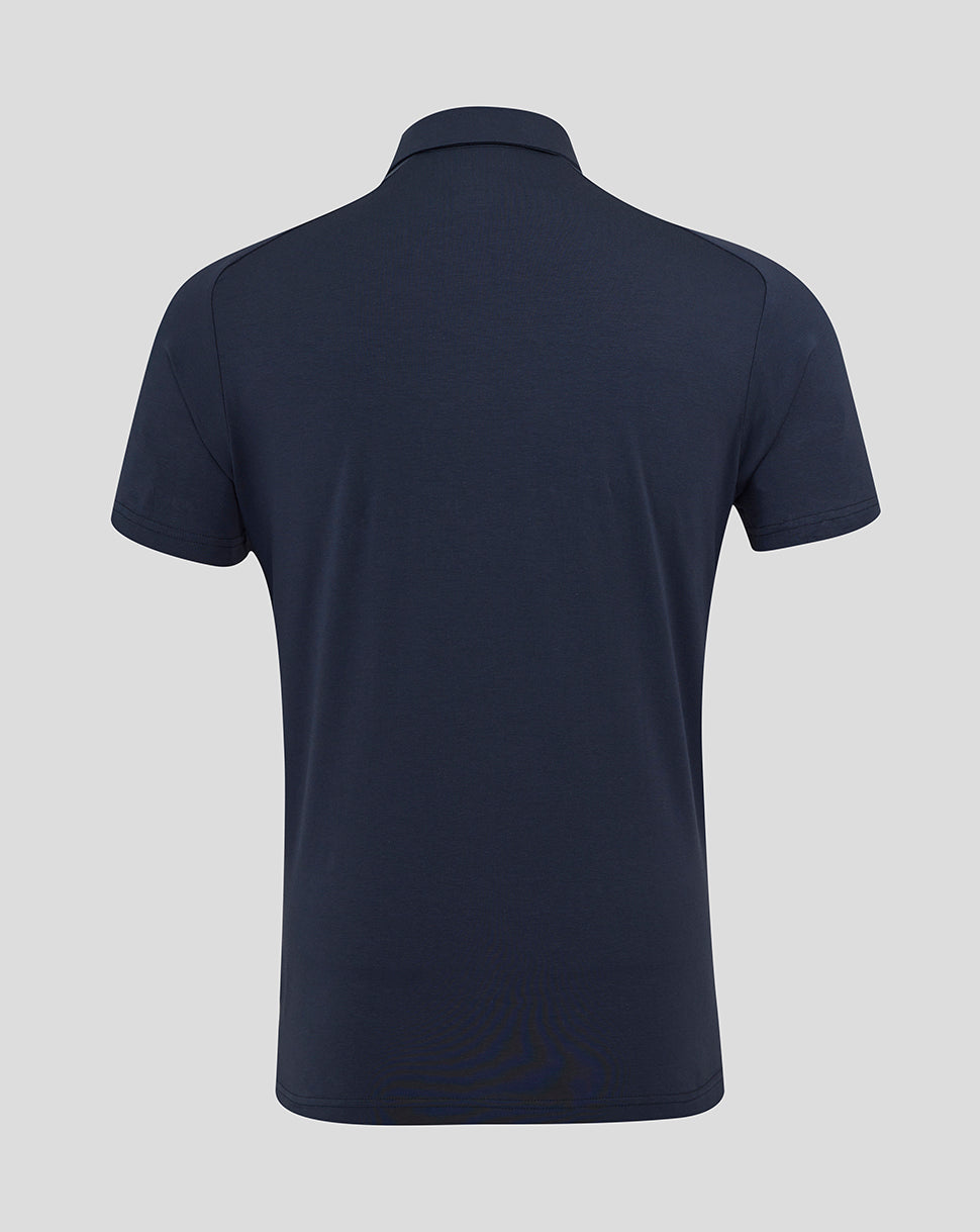 Men's England Rugby 25/26 Travel Short Sleeve Polo - Inkwell