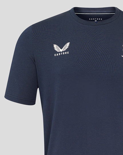 Men's England Rugby 25/26 Travel Short Sleeve Tee - Inkwell
