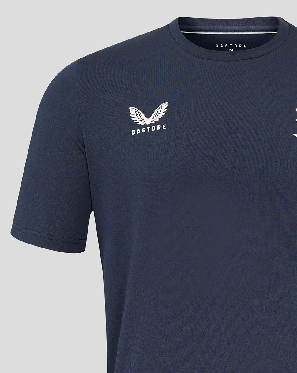 Men's England Rugby 25/26 Travel Short Sleeve Tee - Inkwell