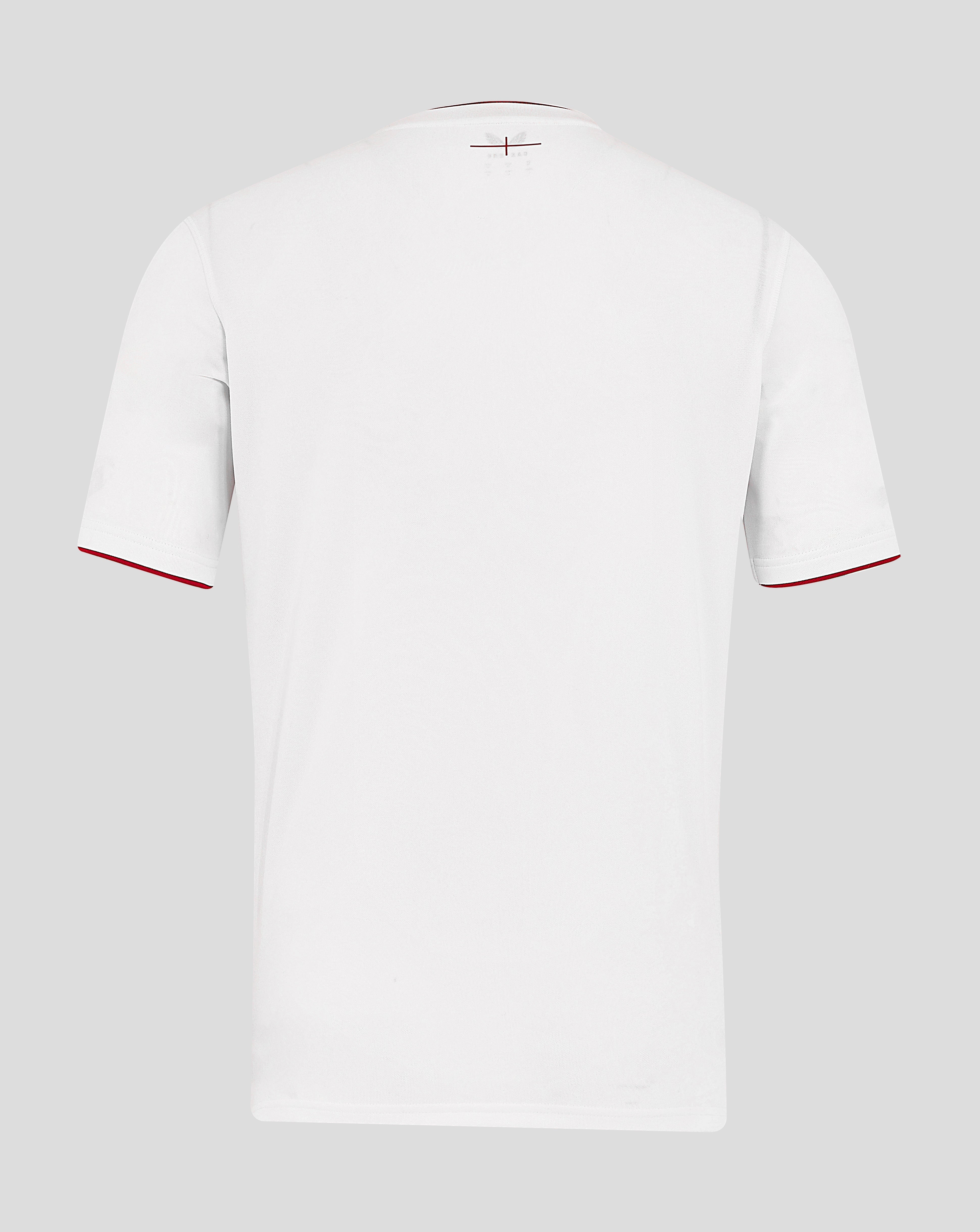 Men’s England Rugby 25/26 Home Short Sleeve Shirt – Brilliant White