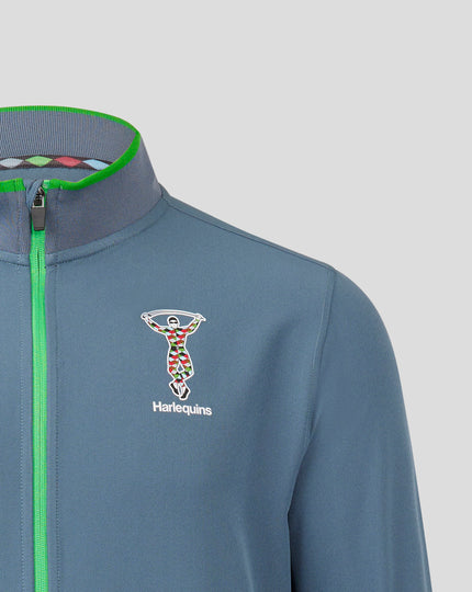HARLEQUINS HERITAGE TRACK JACKET - DARK SLATE