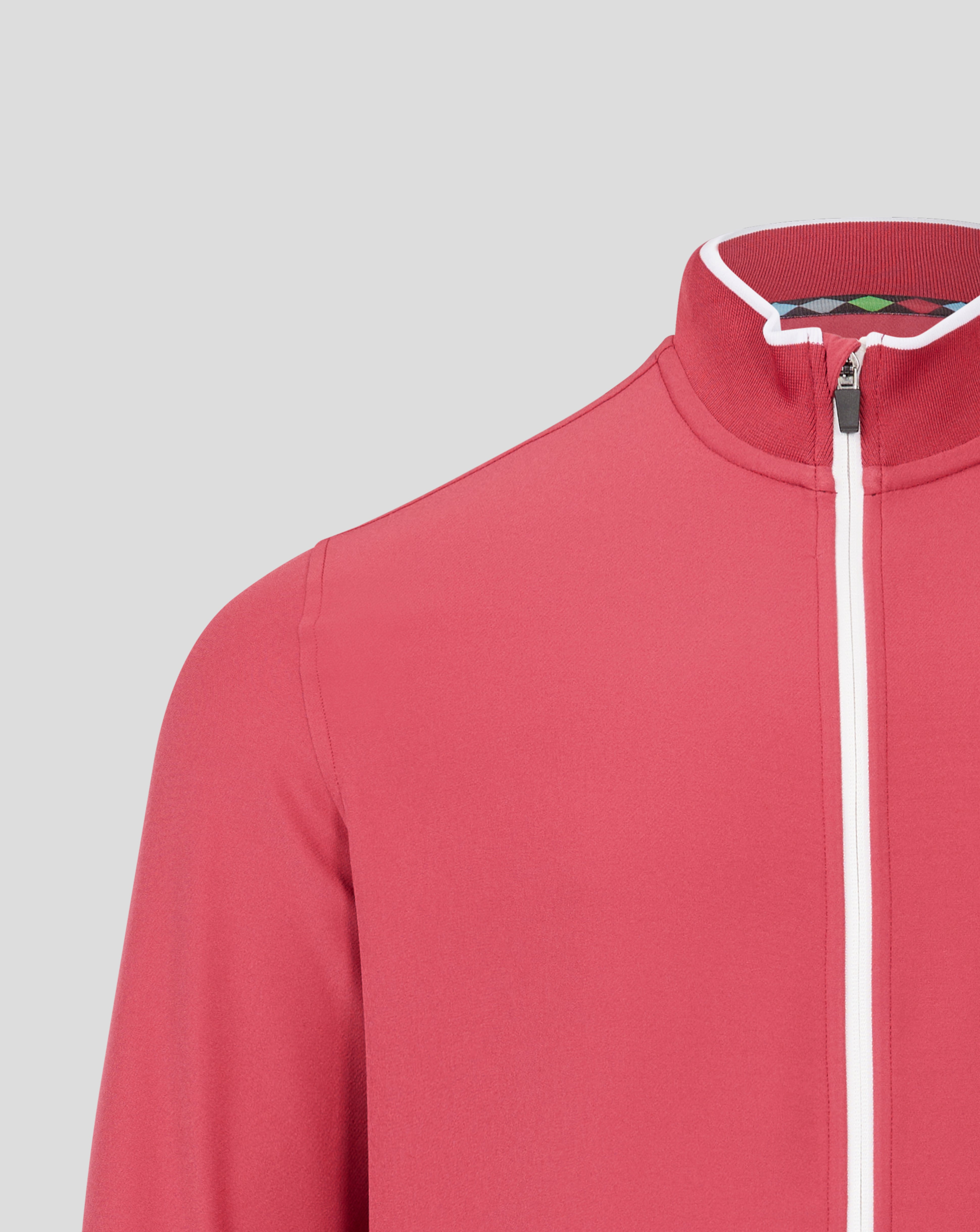 HARLEQUINS HERITAGE TRACK JACKET - EARTH RED