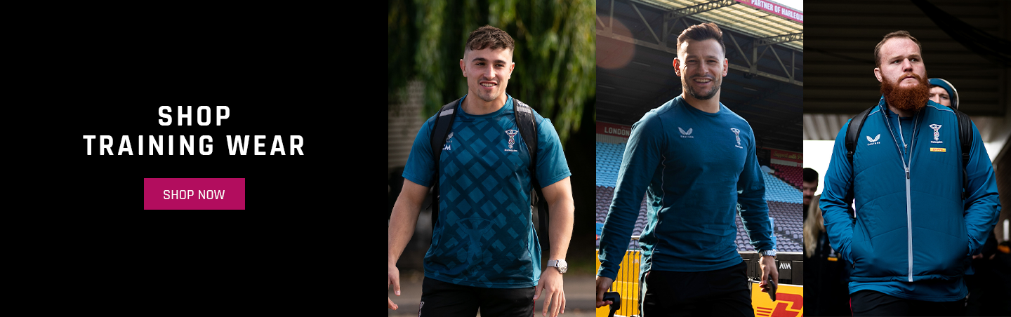 Harlequins training tops and kit
