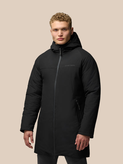 Longline Wadded Jacket - Black