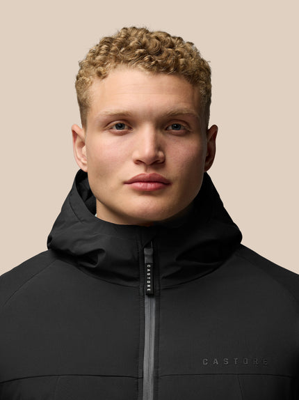 Longline Wadded Jacket - Black