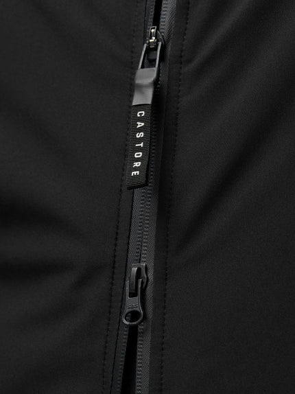 Longline Wadded Jacket - Black