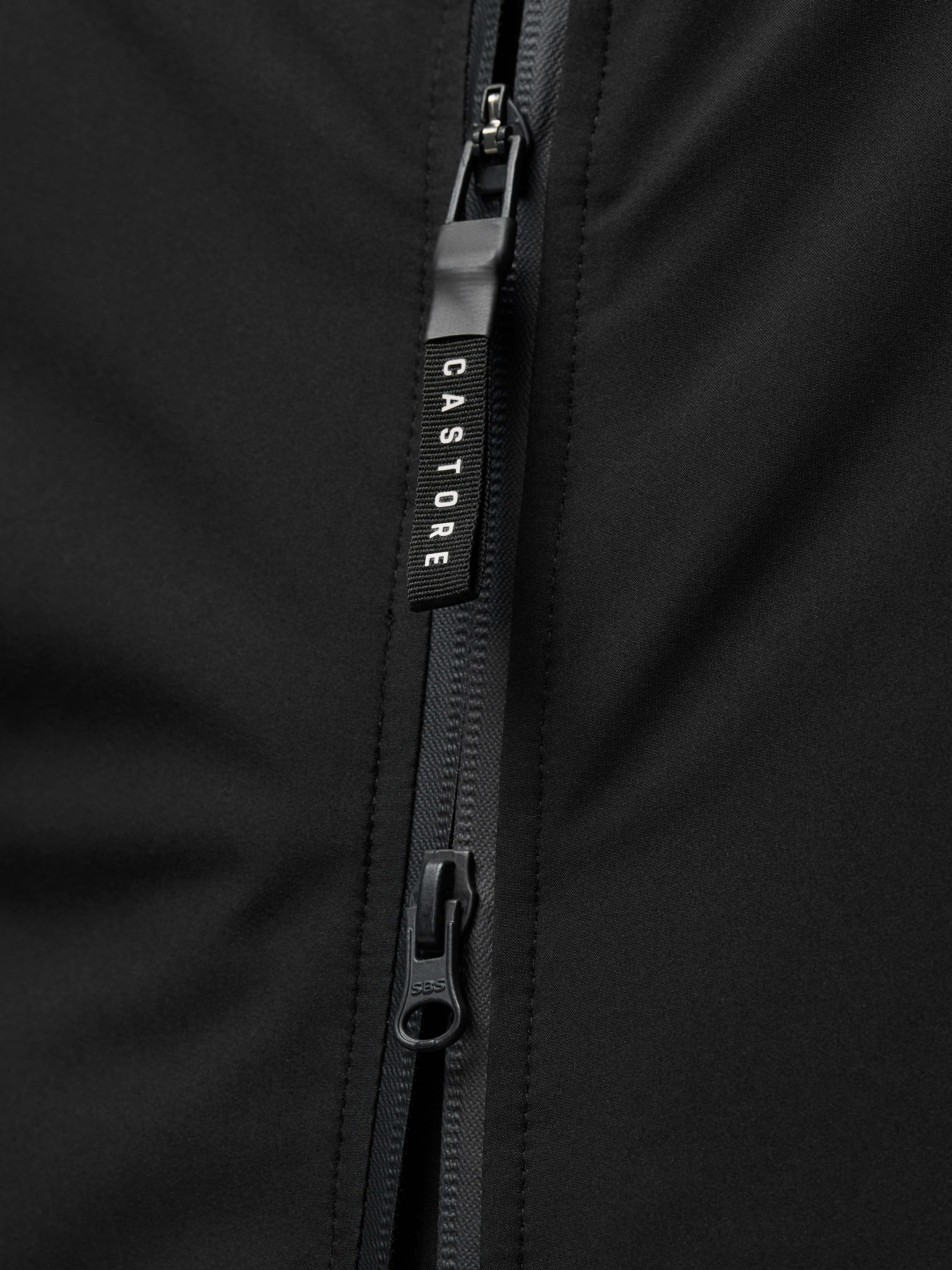 Longline Wadded Jacket - Black