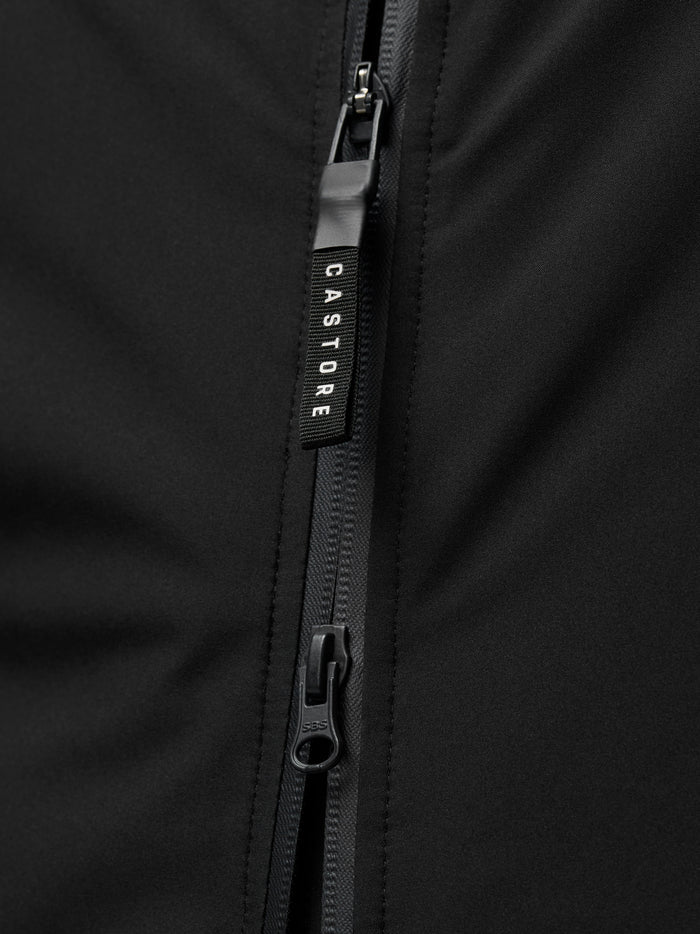Longline Wadded Jacket - Black