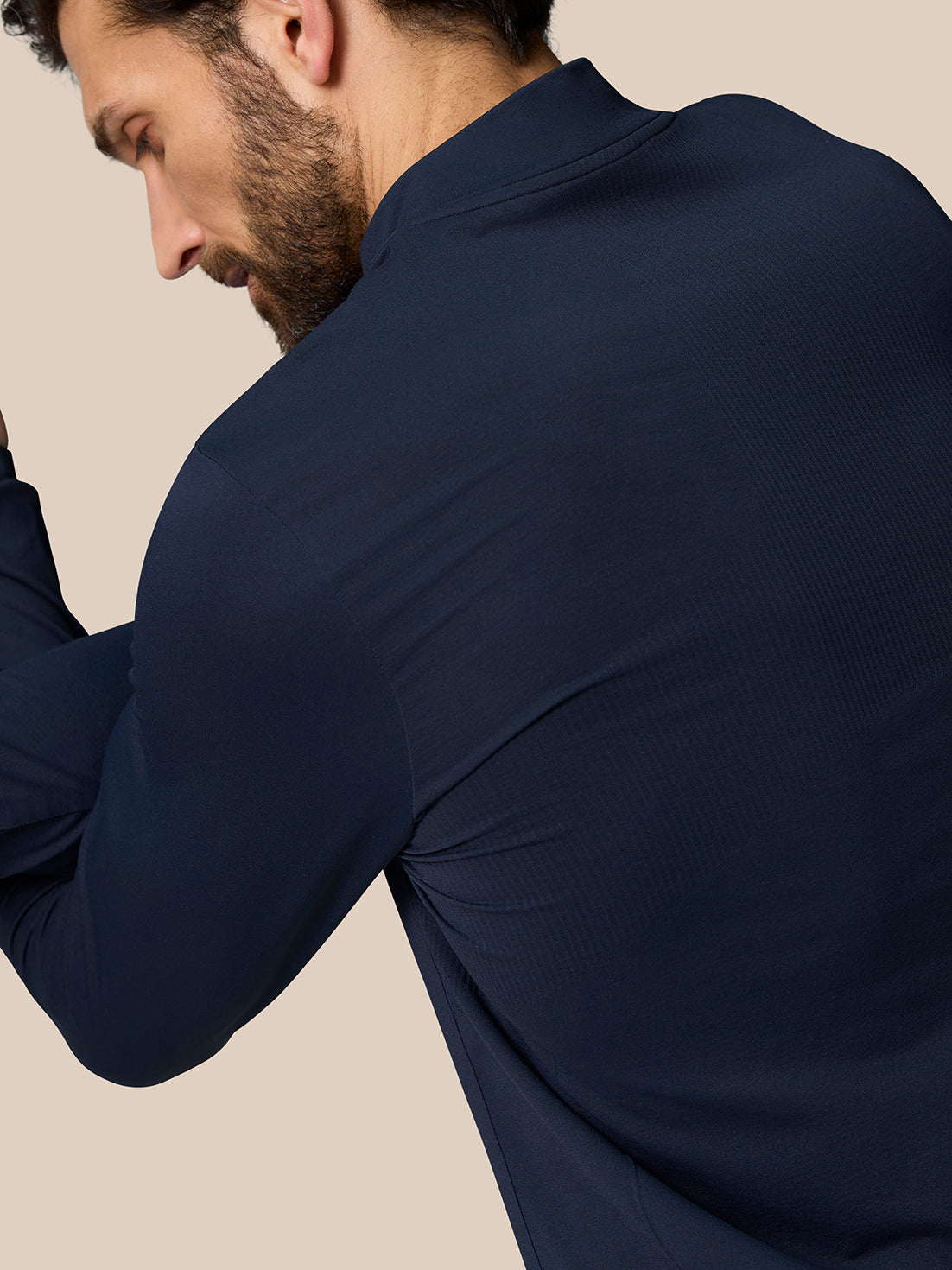 Zone Training 1/4 Zip Top - Midnight Navy