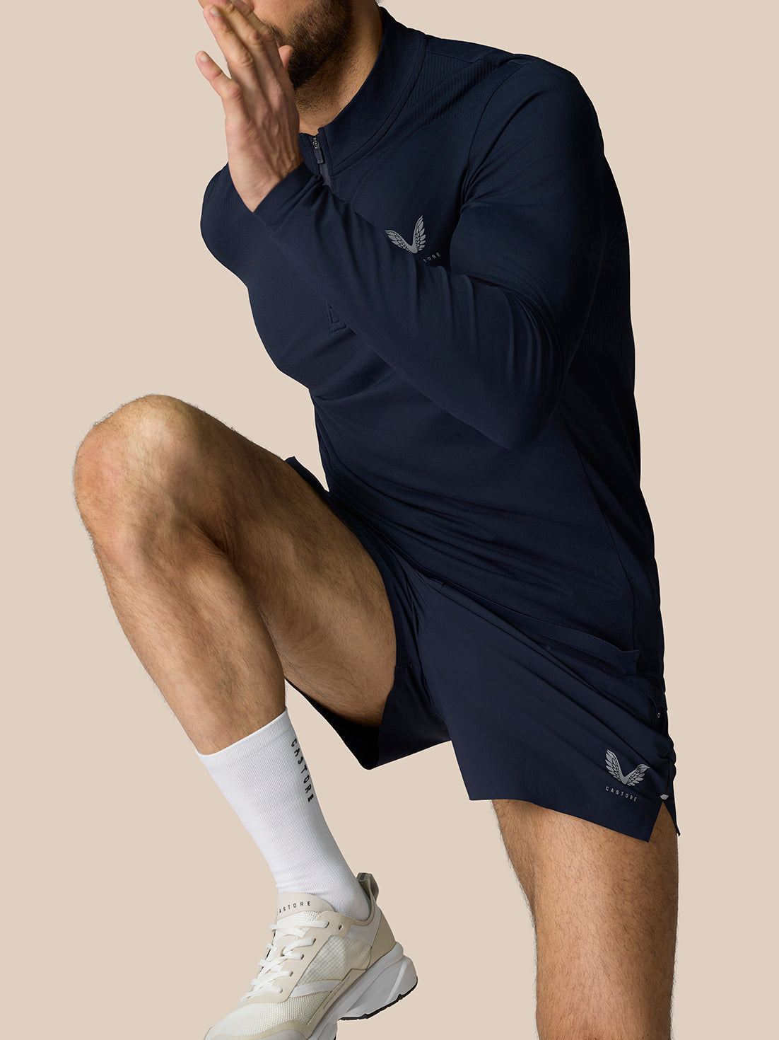 Zone Training 1/4 Zip Top - Midnight Navy