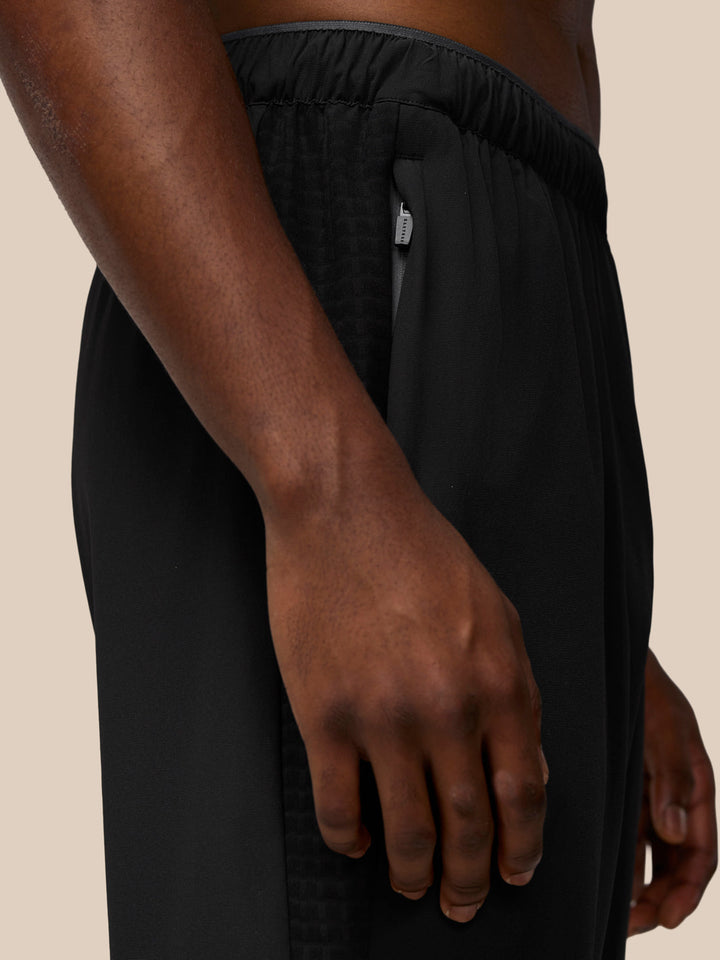 Close-up of Flex Winterised Woven Joggers hip area with a side zip pocket.