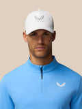 Golf Club Classic 1/4 Zip Top - Cool Blue/White