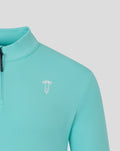 Harlequins Golf 1/4 Zip - LIGHT AQUA