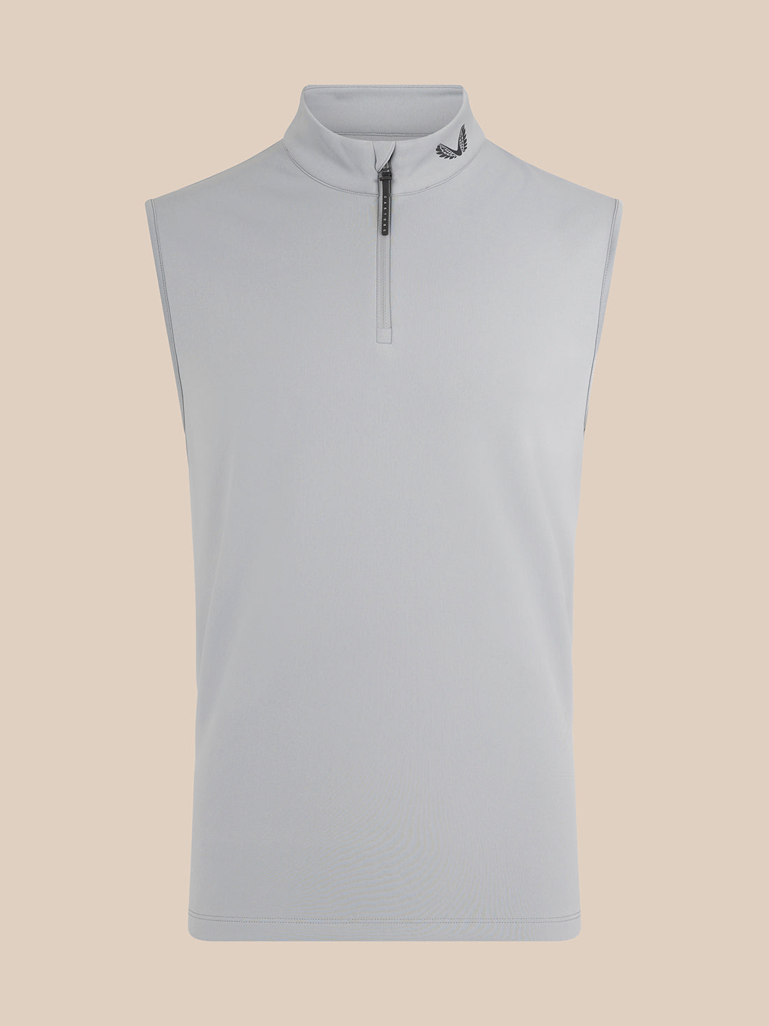 Men’s Golf Club Classic Half Zip Gilet - Mid Grey