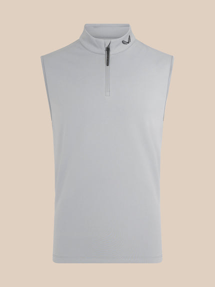 Men’s Golf Club Classic Half Zip Gilet - Mid Grey