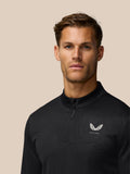 Golf Club Classic 1/4 Zip Debossed Top - Black/Alloy