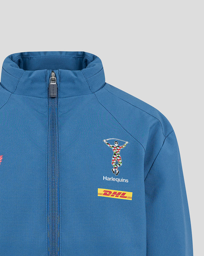 HARLEQUINS JUNIOR 2026/27 TRAINING SHOWER JACKET - PACKABLE HOOD