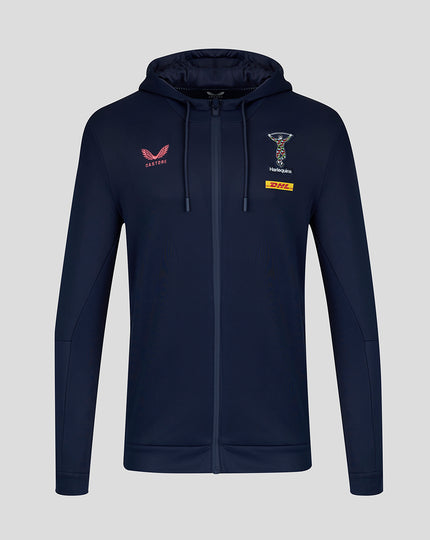 HARLEQUINS MENS 2026/27 TRAVEL FULL ZIP HOODIE