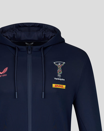 HARLEQUINS MENS 2026/27 TRAVEL FULL ZIP HOODIE