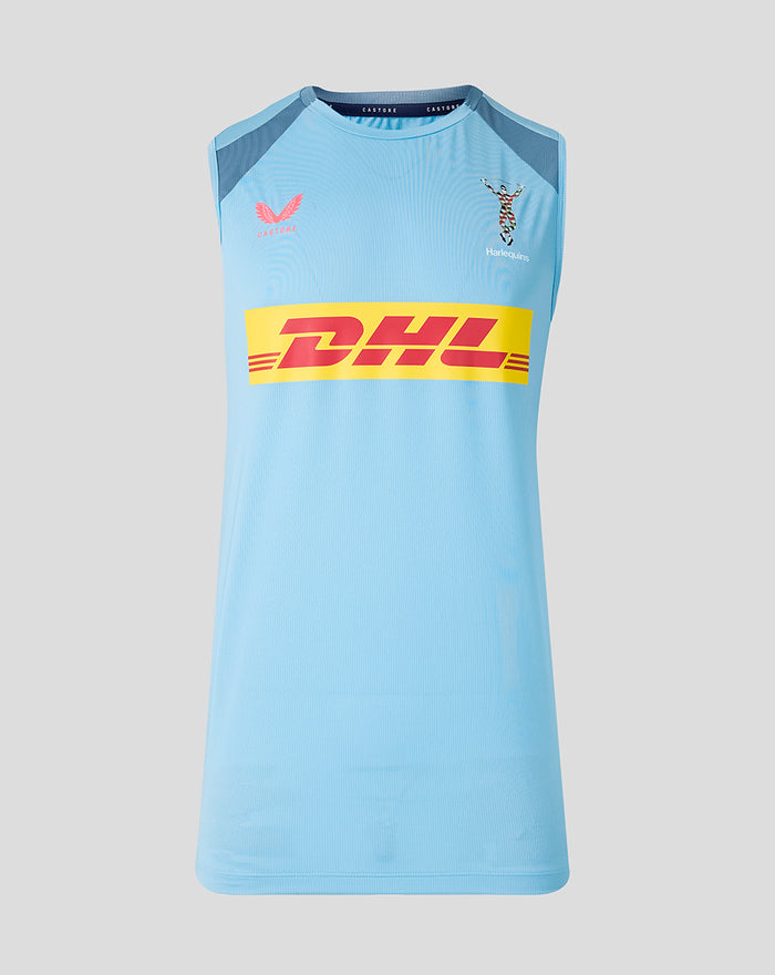 HARLEQUINS MENS 2026/27 TRAINING VEST - GLACIER BLUE