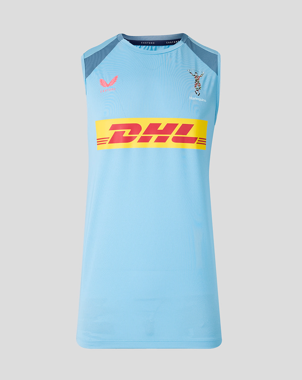 HARLEQUINS MENS 2026/27 TRAINING VEST - GLACIER BLUE