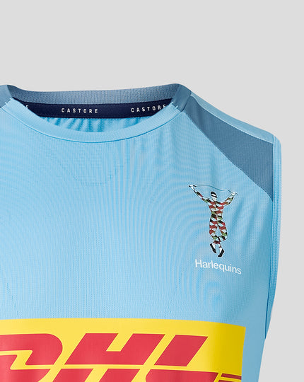 HARLEQUINS MENS 2026/27 TRAINING VEST - GLACIER BLUE