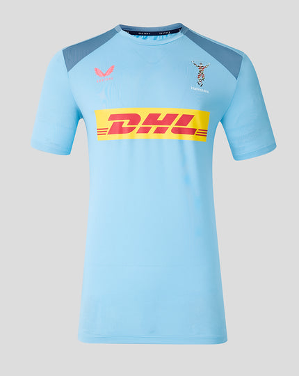 HARLEQUINS MENS 2026/27 TRAINING T-SHIRT - GLACIER BLUE